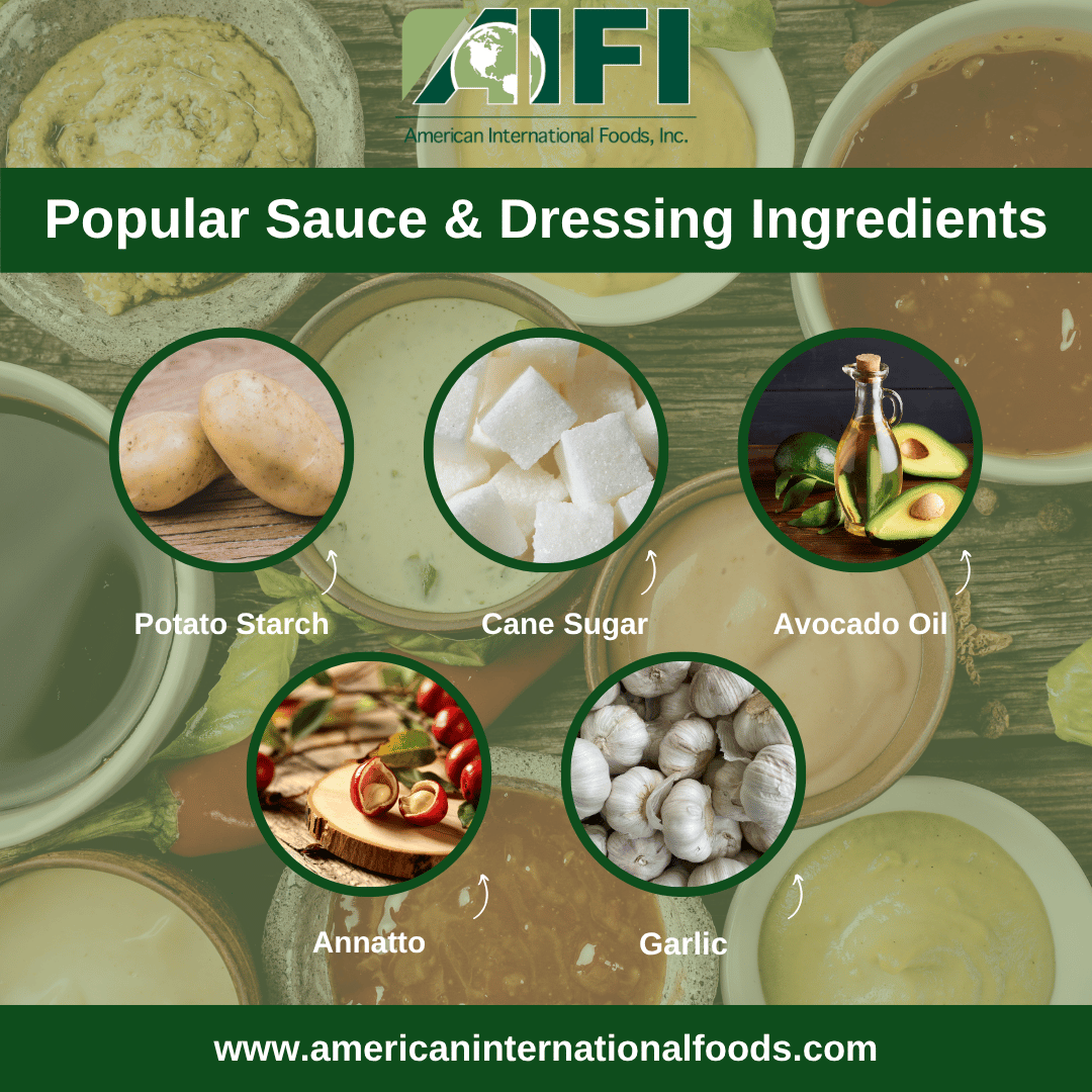 Sauce and dressing ingredients bulk supplier